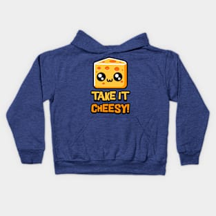 Take it cheesy! Cute Cheese Pun Kids Hoodie